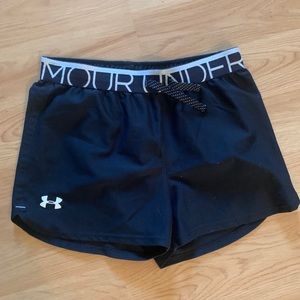 Youth Black Under Armour Shorts